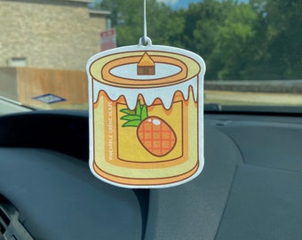 Car Freshener | Pineapple Crème Glaze | Pineapple & Orange Scent | Tropical Fruit | Car Accessories | Felt Freshener | Piña Colada |Diffuser