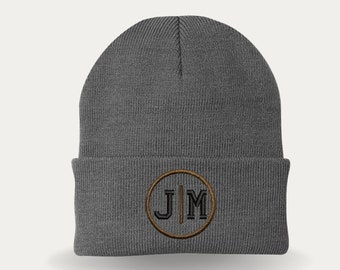 Personalized Beanie, Embroidered Beanie, Hat w Initials, Customized Cap, Gift for Her, Gift for Him, Present for Christmas, Birthday Beanie