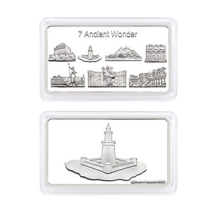 The 7 Wonders of the World Medal Bar - Very Rare - Nickel Silver