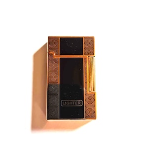 Vintage lighter/lighter/collector&#39;s lighter/black + gold
