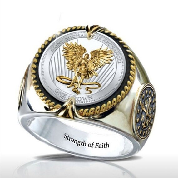 St michael shop mens ring