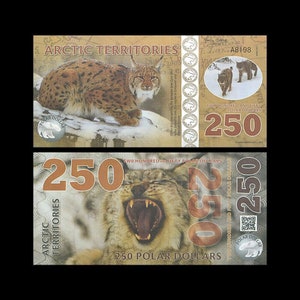 Arctic-Territories/ Banknote/ 250 Polar Dollar/ Papiergeldscheine/