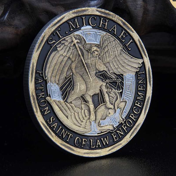 1 Stück  Medaille von Saint Michael Police Officer