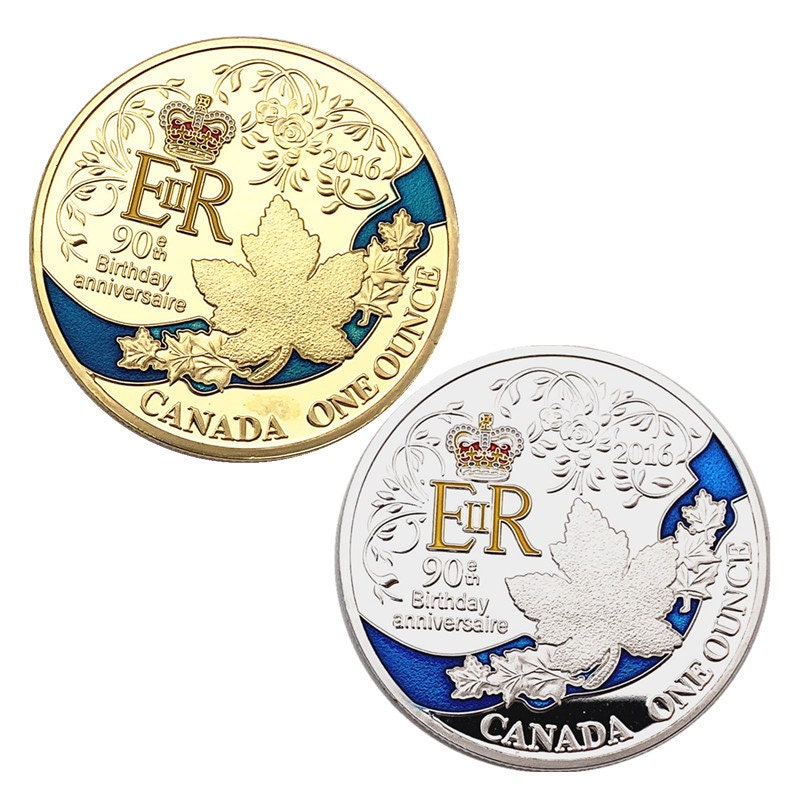 Queen Elizabeth II 90th Birthday Medal, Canada One Ounce