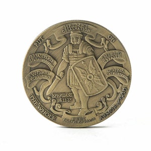 1 piece Armor of God Commerative Medal