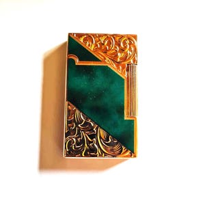 Green Luxury Lighter/Vintage Lighter/Collectible Lighter/Gift Idea