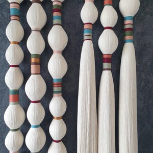 Handmade Macrame Wall Hanging – 25x120 cm | Boho Natural Cotton Wall Decor