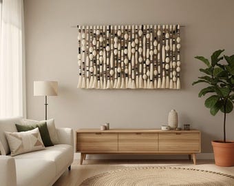 Modern Fiber Wall Hanging | Textured Boho Wall Art | 150x100 cm Large Decor