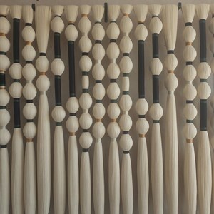 XXL Macrame Wall Hanging: Boho Knotted Rope Fiber Art