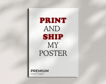 Matte Art Print: 200 GSM Archival Paper, Unframed