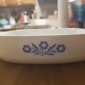 Cocotte de 1 litre Corningware, bleuet bleu des années 60, vintage