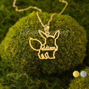 Eevee Necklace • Eeveelution • Personalized Necklace • Eevee Pendant • Birthday Gift • Gifts For Kids • Gift For Her