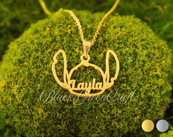 Gepersonaliseerde steekketting • Sterlingzilver, cadeau aangepaste naam