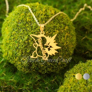 Cyndaquil Necklace • Cyndaquil Pendant • Personalized Necklace • Birthday Gift • Gifts For Kids • Gift For Her