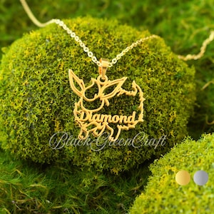 Flareon Necklace • Eeveelution • Personalized Necklace • Flareon Pendant • Birthday Gift • Gifts For Kids • Gift For Her