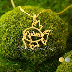 Magikarp Necklace • Magikarp Pendant • Personalized Necklace • Birthday Gift • Gifts For Kids • Gift For Her
