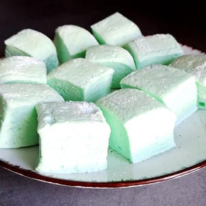 Selbstgemachte Pfefferminz Marshmallows
