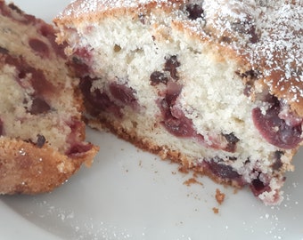 Stracciatella- Kirsch Kuchen 2 Stück selbst gebacken