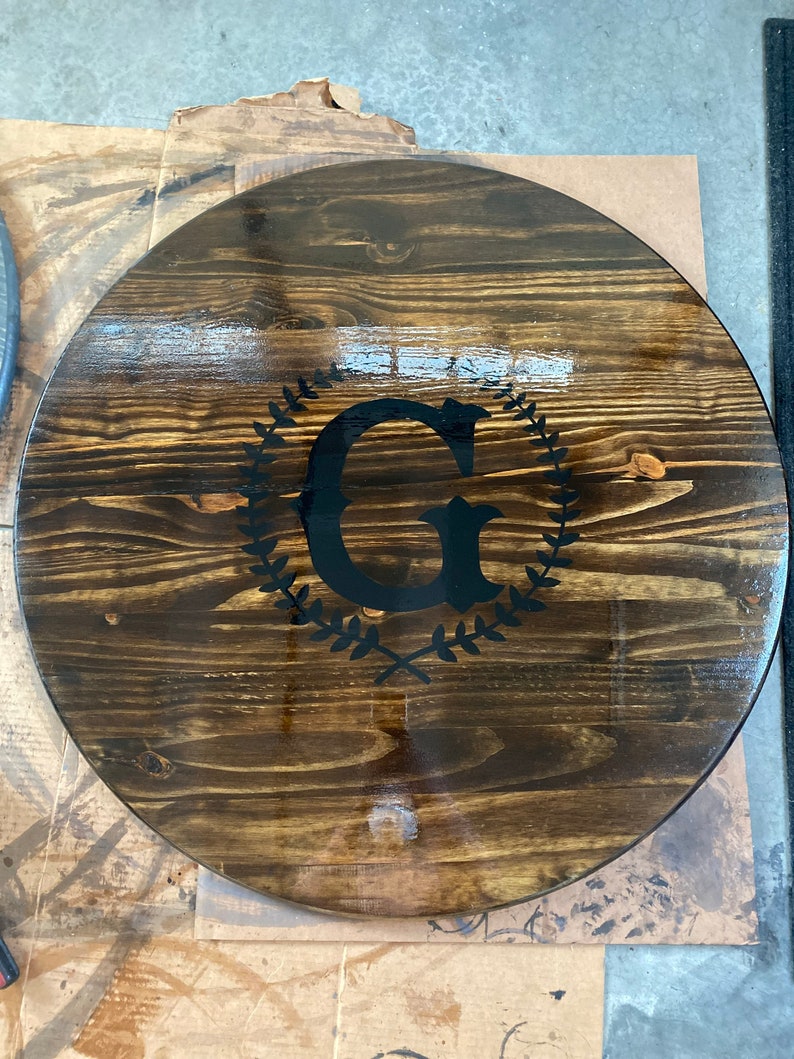 Custom Fire Pit Table Top Cover 20 44 Etsy