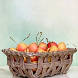 Braided Woven Ceramic Basket