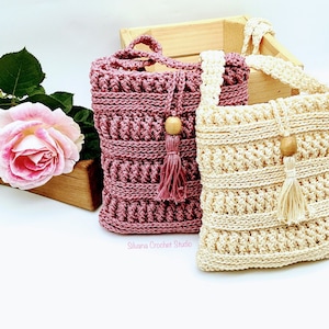 Crochet Pattern Romantic Crossbody Bag Crochet Purse Tutorial Modern Crochet Bag for Women Teens and Girls with Photo Tutorial Easy DIY