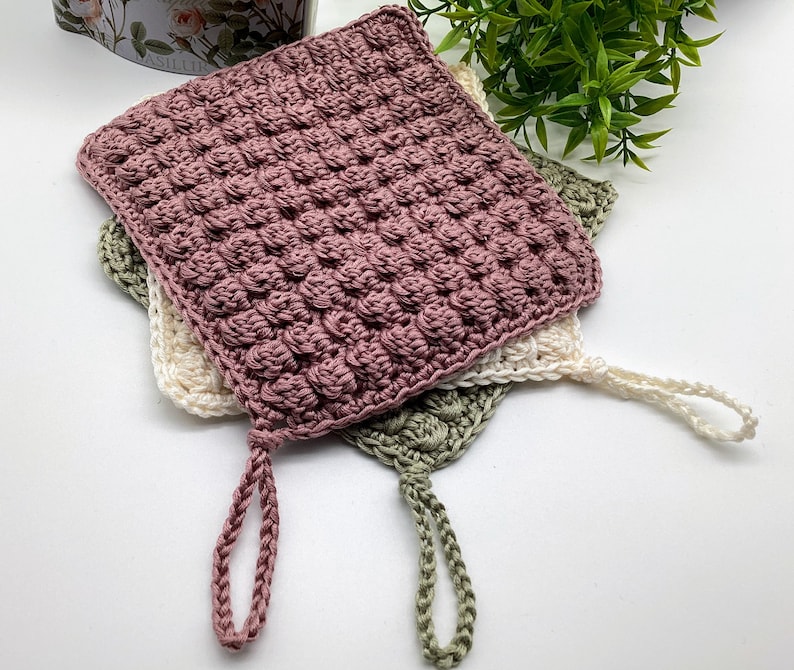 Crochet Pattern Potholder Hot Pad English Tutorial for Easter Christmas Holiday Seazon Home Decor Housewarming Gift Idea Easy and Quick Make image 6