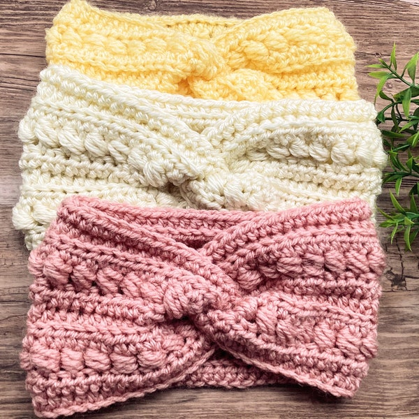 Crochet Pattern Twisted Headband Beautiful Earwarmer Pattern  DIY Headband Crochet Tutorial Child Headband, Teen Woman Mommy and Me Pattern