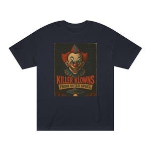 Killer Klowns Classic Tee, Unisex Horror Shirt, Fun Shirt for Halloween, Retro Clown Tee, Movie Merchandise