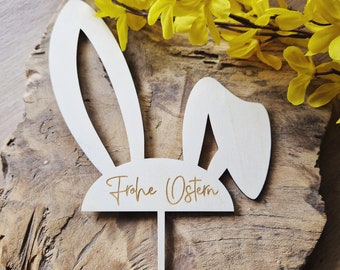 Cake Topper Osterhasenohren| Frohe Ostern