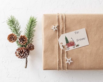 Printable Christmas Gift Tags - Set of 4