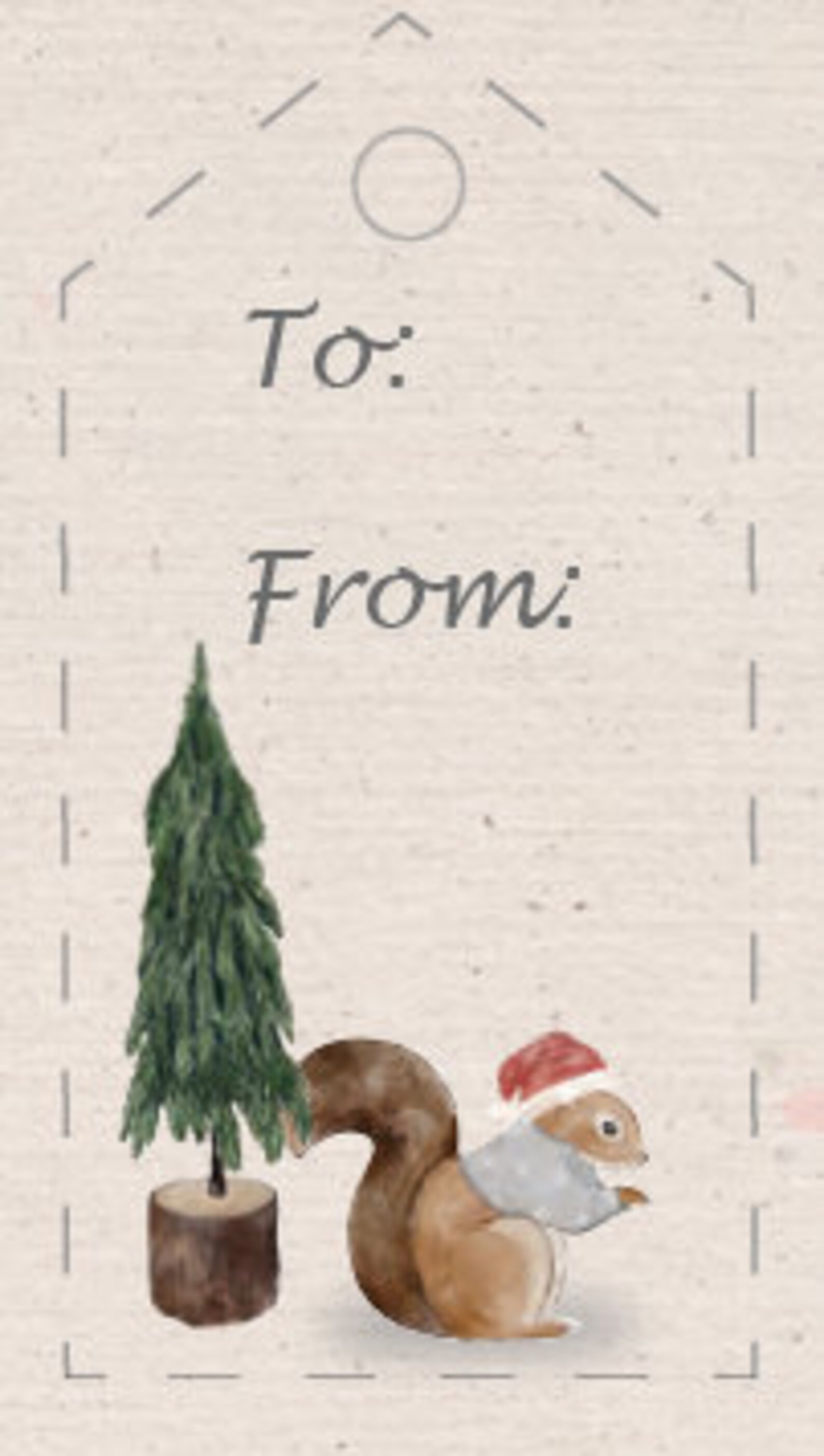 Printable Christmas Gift Tags Set of 4 - Etsy UK