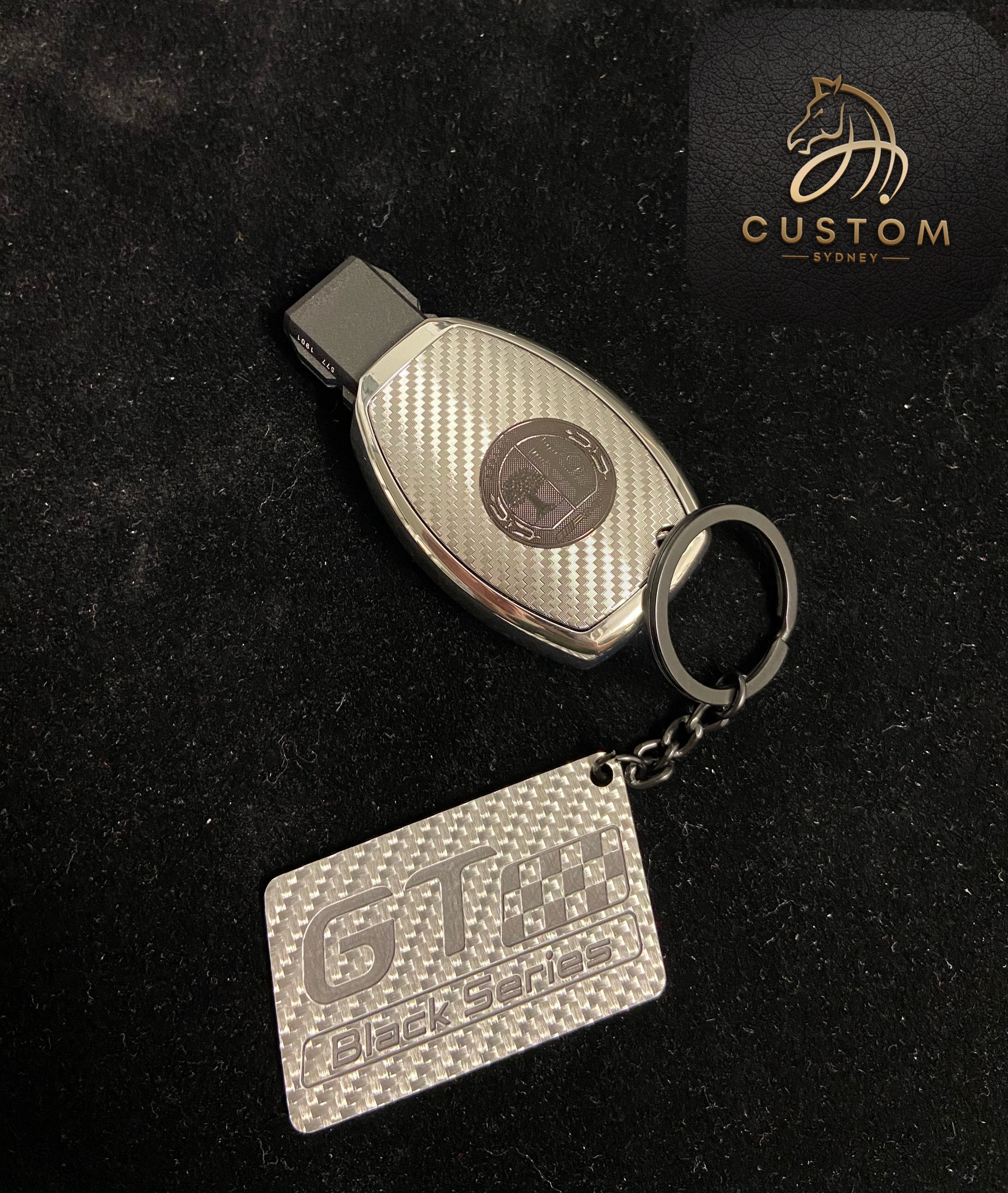 GT Black Series Genuine Carbon Fiber Keyring Keychain for Etsy