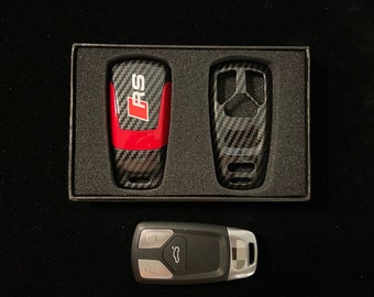 2x RS Audi  für die Schlüssel 3D Sticker Logo Abzeichen