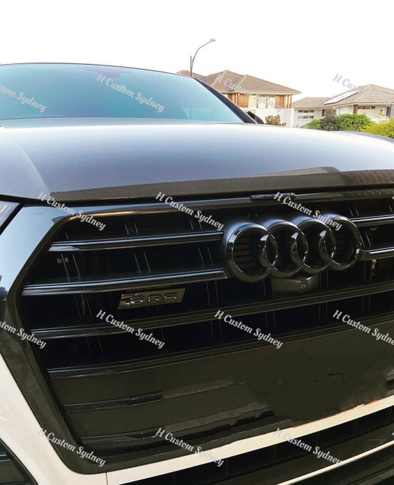 For Audi A4 A6 Q3 Car Grille Quattro Logo Front Grill Badge Emblem Sticker Drive Tail Quattro Standard - 34