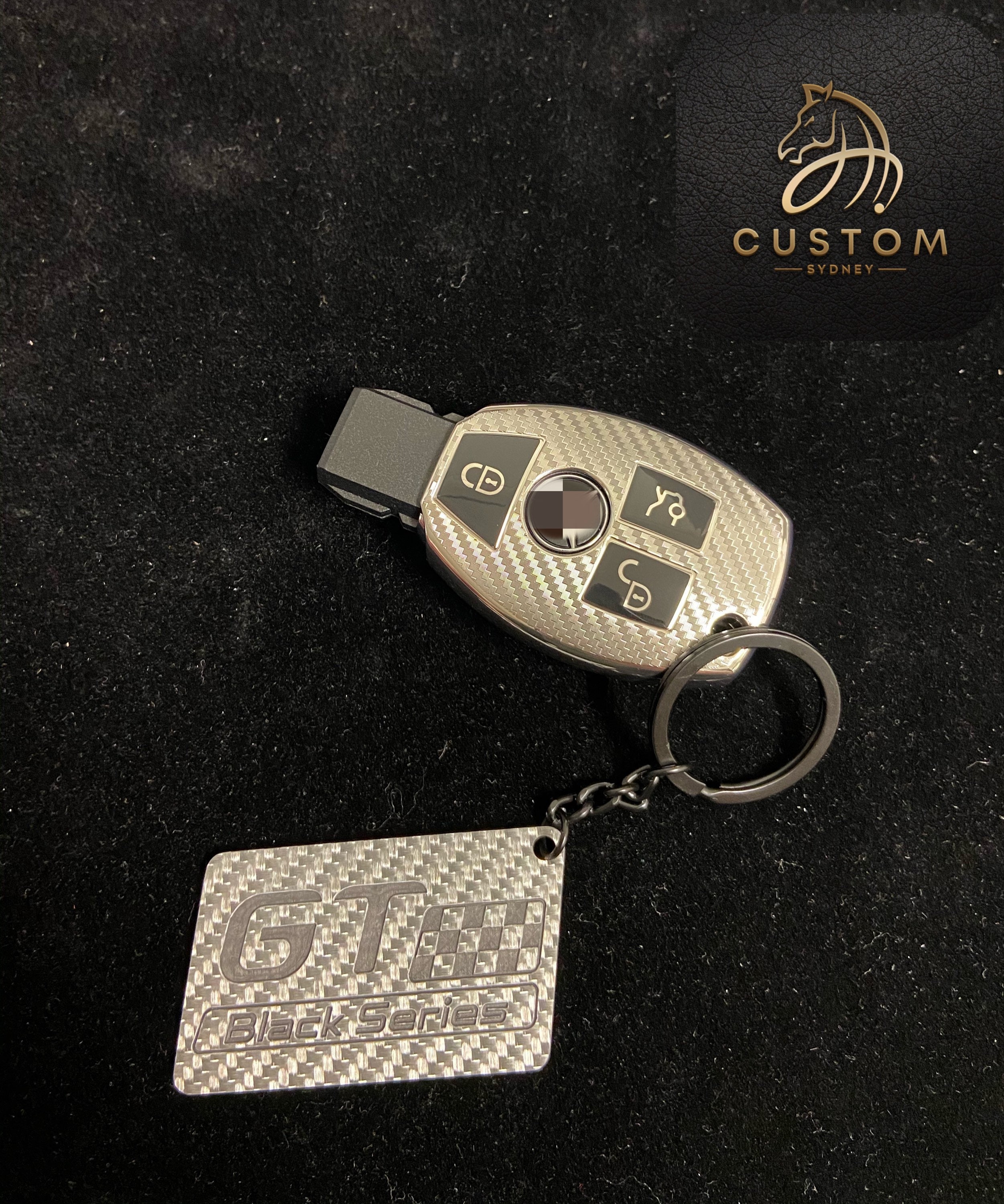 GT Black Series Genuine Carbon Fiber Keyring Keychain for Etsy