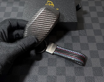 Funda protectora de lujo de fibra de carbono para llave BMW New M5 G90 G99 de nueva generación, exclusiva.