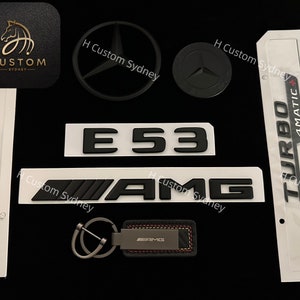 E53 Matte Black Badges Pack For Mercedes E53 W213 C238 A238  Exclusive Pack