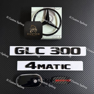 GLC300 X254 Gloss Black Badges Package For Mercedes GLC300 X254 Wagon Exclusive Pack