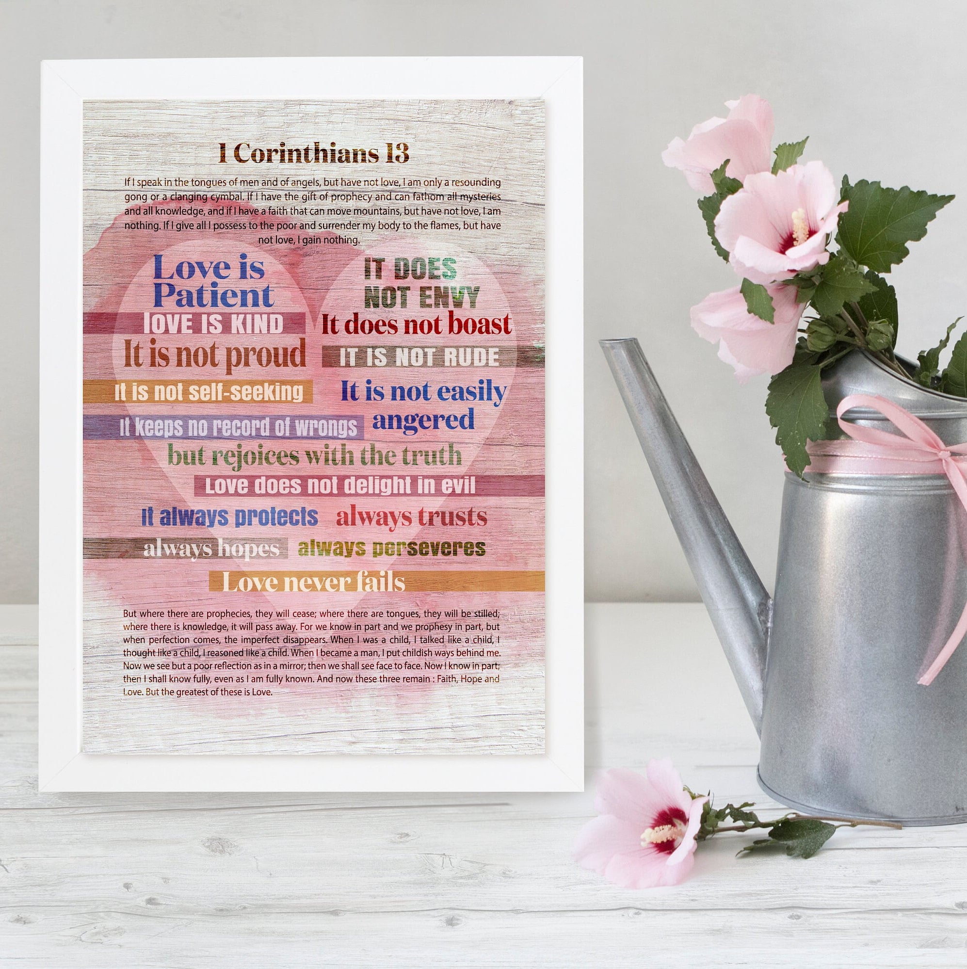 1 Corinthians 13 Printable - Excellency of Love - Bible Verses - A Must ...