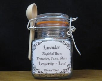 Organic Lavender Buds in Glass Jar: Magic Herb