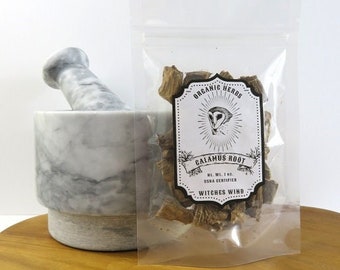 Dried Calamus Root Chips: Sweet Flag Herb, Witchcraft Supply