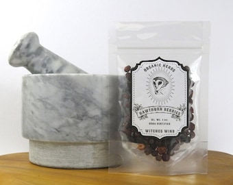HAWTHORN BERRIES ~ Dried Organic Herb ~ Herbal Supplement ~ Botanical Herb ~ Crataegus monogyna ~
