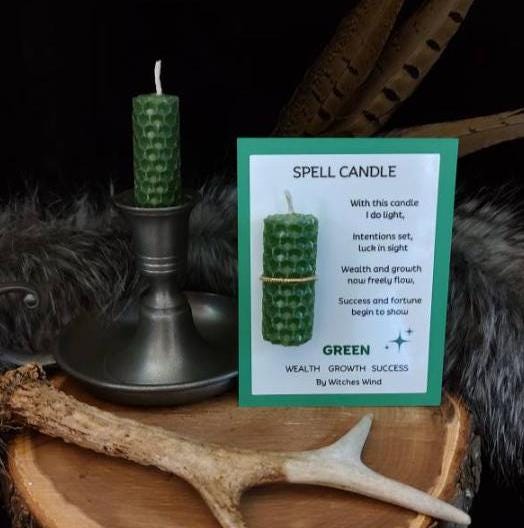 green emerald velvet dress 7 Day Candle, Quick Money (Green)