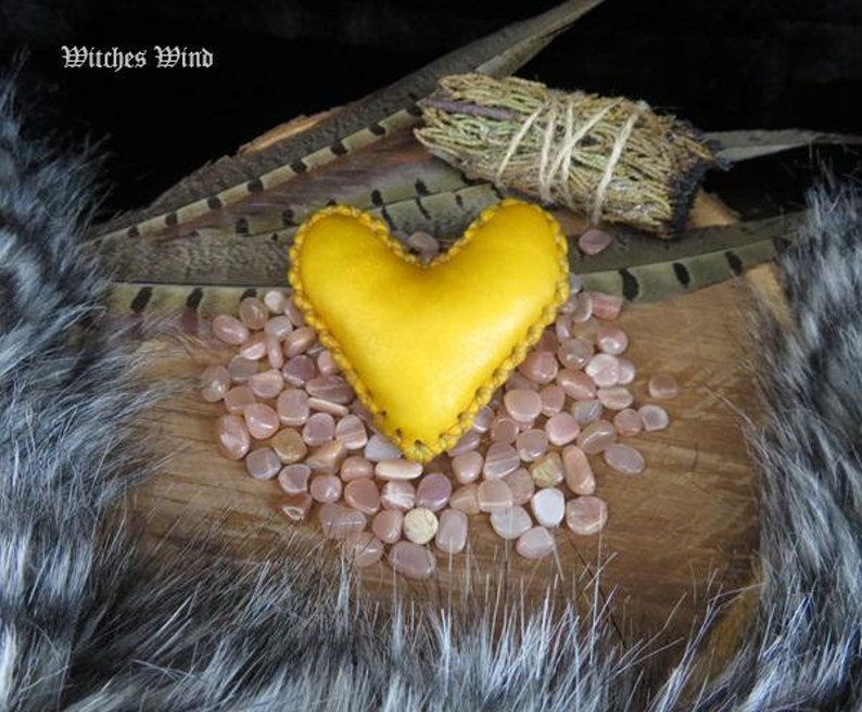 Pagan Rattle Heart Rattle: Deer Rawhide Shaker With Sunstone - Etsy