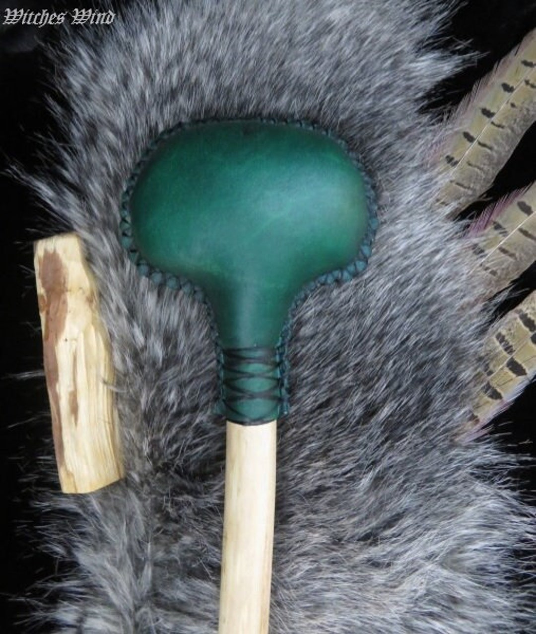 SHAMANIC RATTLE ~ BADGER Claw ~ Witch Rattle ~ Journey Rattle ...