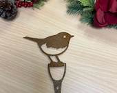 Metal Rusty Robin Plant Pot Decoration - Ideal Gift - Home, Outdoor & Garden Gift - Flower Pot  - Garden Robin