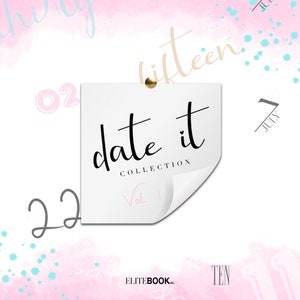 Colección Date It! Vol. 1 de EliteBook Inc. / Pegatinas digitales, imágenes prediseñadas, pegatinas de Goodnotes, pegatinas para agendas digitales