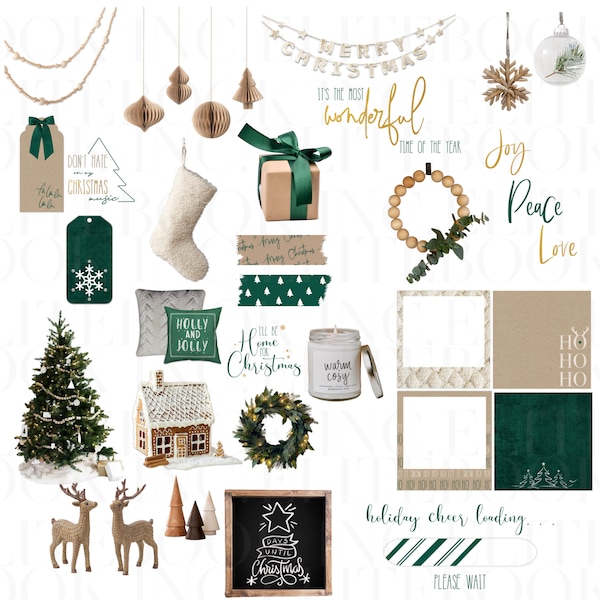 Cozy Christmas Collection ZINE by EliteBook Inc. | Digital stickers, Clipart, Goodnotes stickers, Digital Planner Stickers