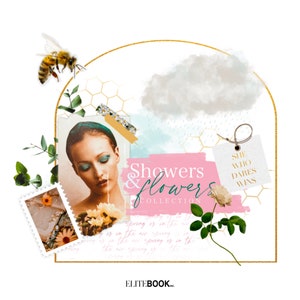 SHOWERS+ FLOWERS Collection by EliteBook Inc. | Digital stickers, Clipart, Goodnotes stickers, Digital Planner Stickers