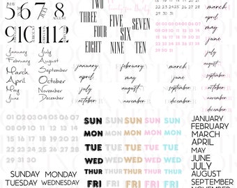 Date It! Vol. 1 Collection by EliteBook Inc. | Digital stickers, Clipart, Goodnotes stickers, Digital Planner Stickers